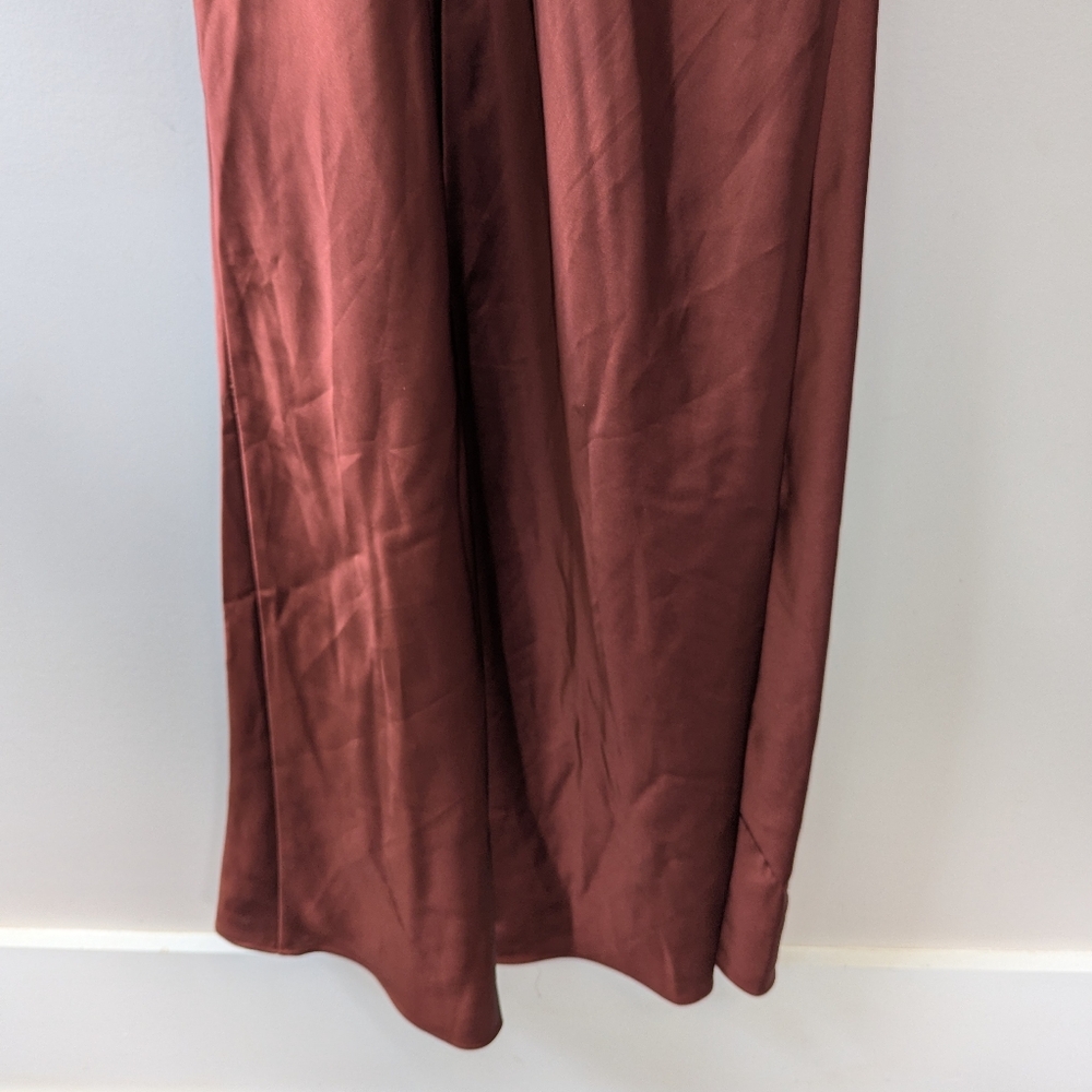 Reverly Jade Satin Dress Formal Wedding Guest One Shoulder - Picture 12 of 16